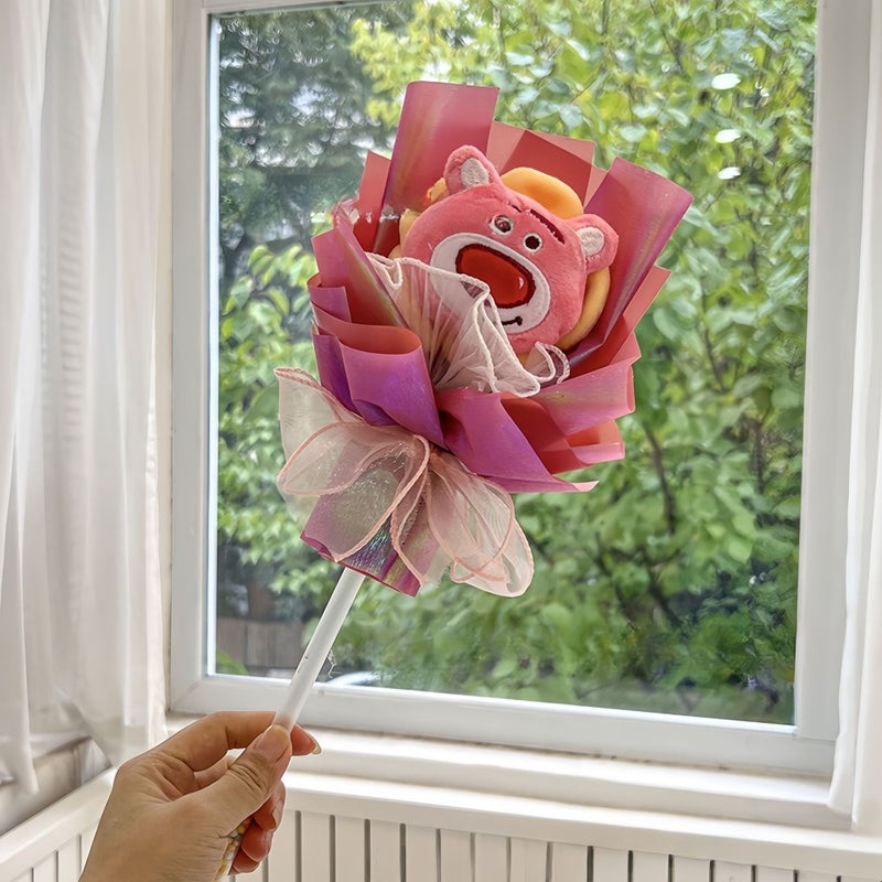 Selling Glitter Fairy Wand Children'S Day Valentine'S Day Cartoon Magic Wand Eternal Flower Bouquet Doll Gift Toy - Image 5